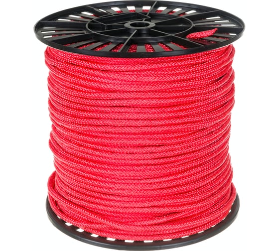 Изображение товара Плетеная веревка ЭБИС п/п 8 мм 200 м красная 179