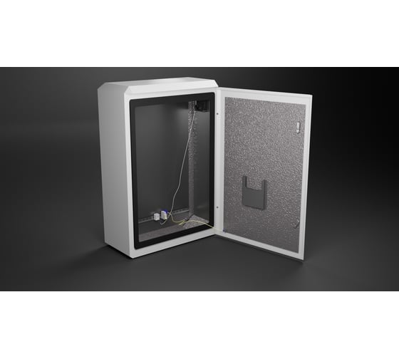 Изображение товара Термошкаф с монтажной панелью "Метком Групп" (ШхВхГ) 800x1200x400 мм, ТШ-16, с вентиляцией и без обогрева, без крепления ТШ-16-80.120.40-MK-2-3