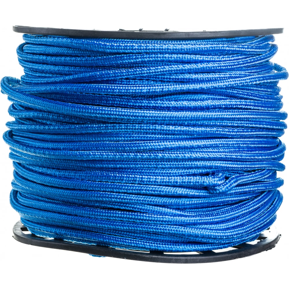 Плетеная веревка Эбис полипропиленовая веревка 6 мм 200 м синий