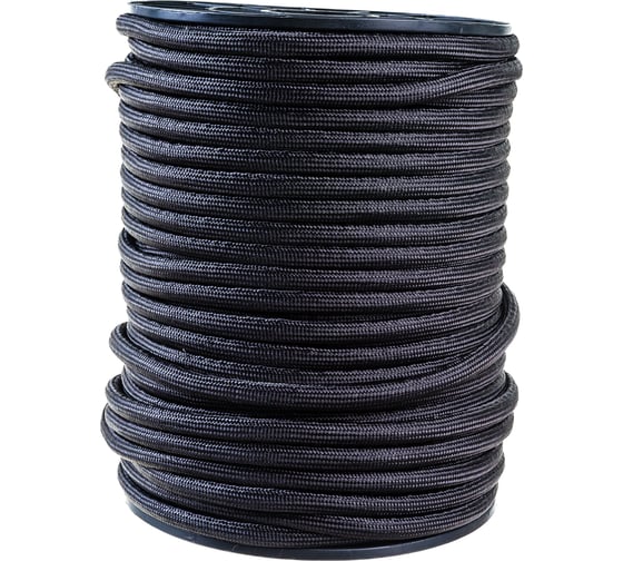 Изображение товара Плетеная веревка ЭБИС п/п 12 мм 100 м черная 189