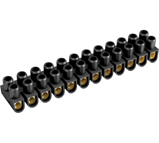 Изображение товара Винтовая клемма REV пластик, 2,5-16мм², черная, 1шт, 12 пар, 24582 7