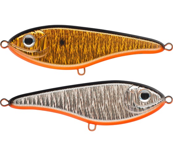 Изображение товара Воблер Strike Pro Джеркбейт Buster Jerk Sinking, цвет: A70-613-SBO Double Silver/Smoked EG-048#A70 EG-048#A70-613-SBO