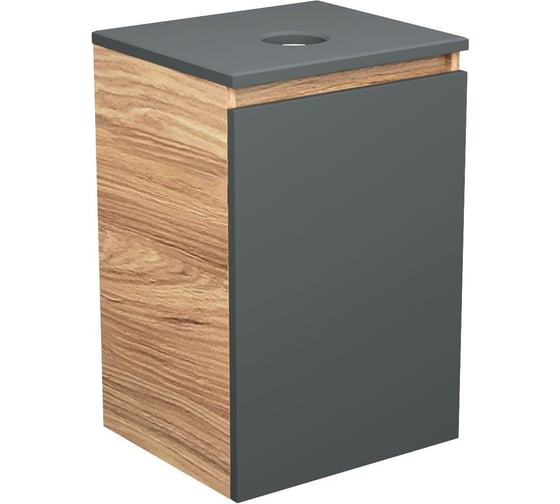 Изображение товара Тумба под раковину Bauedge Bau Dream Blackwood 40, 1 дверца, графит BD1040-BL