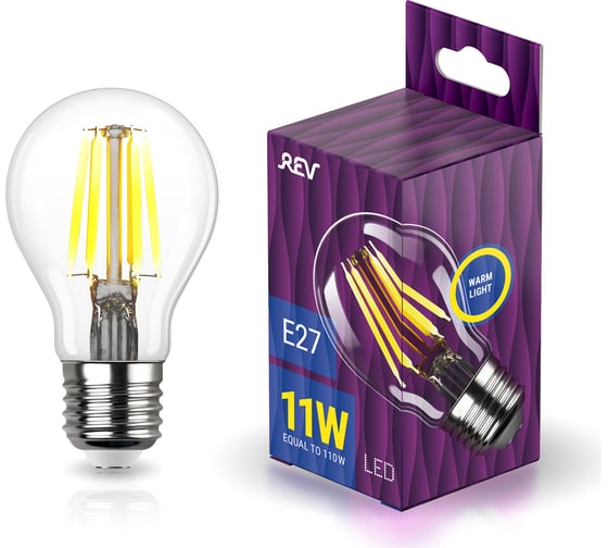 Изображение товара Светодиодная филаментная  лампа REV A60 E27 11W, 2700K 32477 5