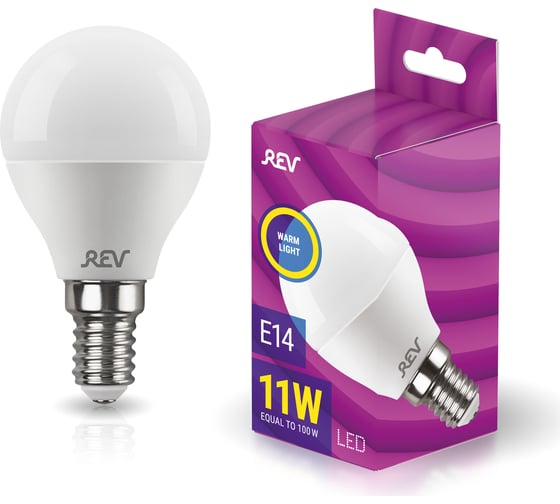 Изображение товара Светодиодная лампа REV G45 Е14 11W, 2700K, теплый свет 32505 5