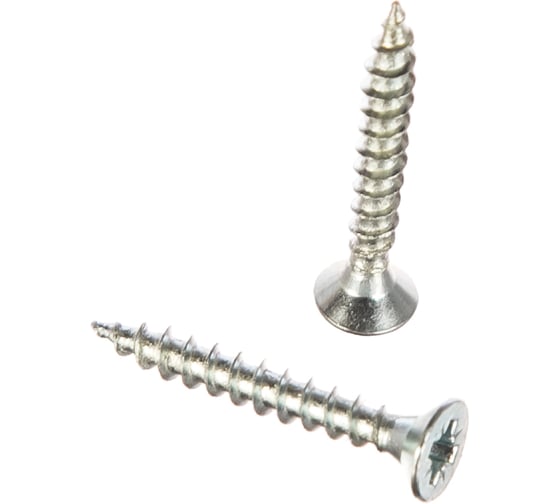 Изображение товара Саморез Стройметиз 3,5х25 универсальный, белый цинк уп. 200 шт. 2150443