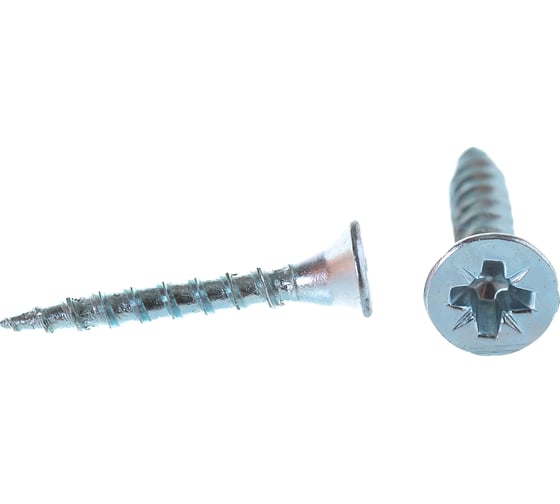 Изображение товара Саморез Стройметиз 3,5х20 универсальный, белый цинк уп. 200 шт. 2150433