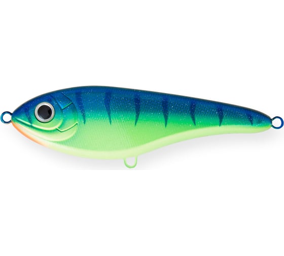 Изображение товара Воблер Strike Pro Джеркбейт Buster Jerk Sinking, цвет: C063F Blue-yellow Tiger Sparkles EG-048#C06 EG-048#C063F