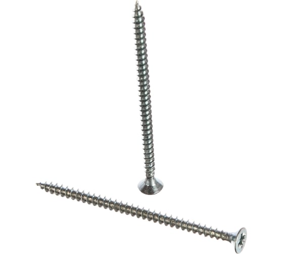 Изображение товара Саморез Стройметиз 4,0х70 универсальный, белый цинк уп. 350 шт. 2150718