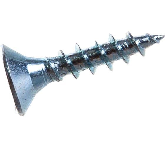 Изображение товара Саморез Стройметиз 4,5х20 универсальный, белый цинк уп. 200 шт. 2151223