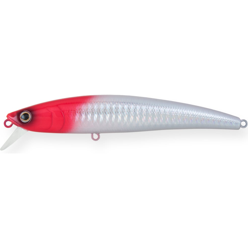 Изображение товара Воблер Strike Pro Минноу Arc Minnow 90SP цвет 022PPP-713 Redhead Silver для спиннинга