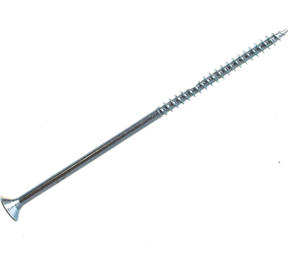 Изображение товара Саморез Стройметиз 6,0х130 универсальный, белый цинк уп. 140 шт. 2151118