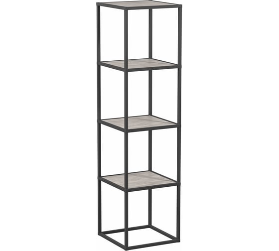 Изображение товара Стеллаж НАЙДИ 4, 400x400x1546 мм, графит, лдсп бетонный камень LS4-77349