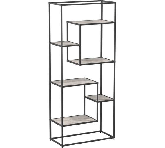 Изображение товара Книжный стеллаж НАЙДИ графит, лдсп бетонный камень LSK-77349