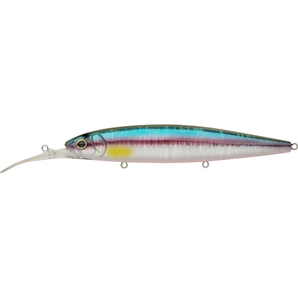 Изображение товара Воблер Strike Pro Минноу Bold Deep Diver 130SP с дальним забросом, цвет Rainbow Ghost Wakasagi