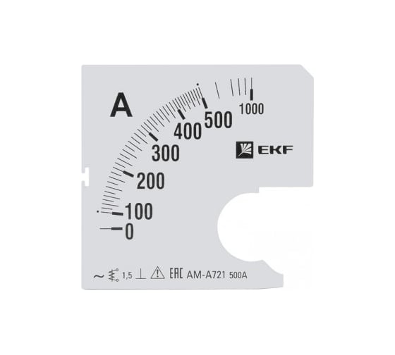 Изображение товара Шкала сменная для A721 500/5А-1,5 PROxima EKF SQs-a721-500
