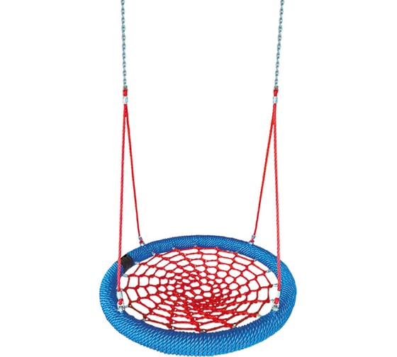 Изображение товара Качели ЧУДЕСНЫЙ САД Корзинка-Паутинка 100см красно-синие макс.нагр.150кг 4606400031413