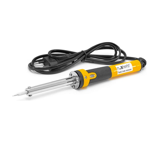 Изображение товара Паяльный набор Pobedit паяльник+припой+подставка, острое жало с защитным покрытием, 40 Вт, 220 В, 9054564