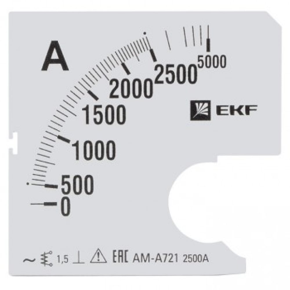 Сменная шкала для A721 EKF 2500/5А-1,5 PROxima