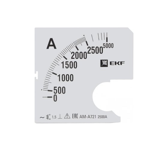 Изображение товара Шкала сменная для A721 2500/5А-1,5 PROxima EKF SQs-a721-2500