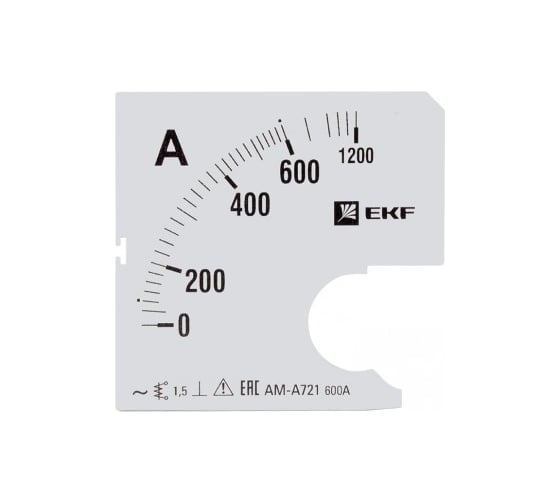 Изображение товара Шкала сменная для A721 600/5А-1,5 PROxima EKF s-a721-600