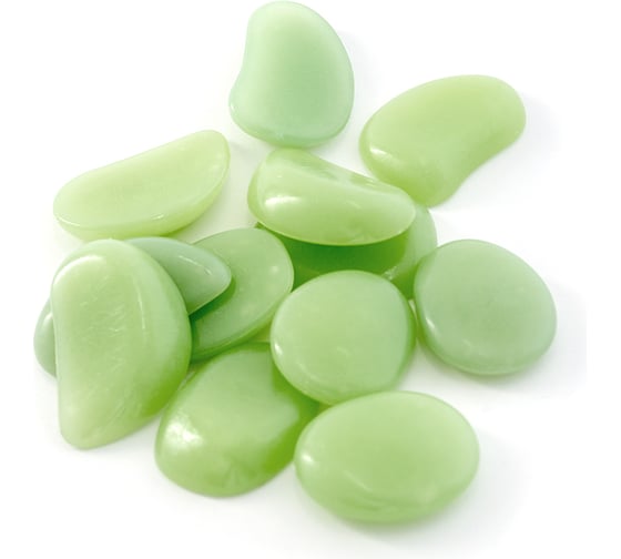 Изображение товара Светящиеся в темноте камни ЧУДЕСНЫЙ САД GST-412G зеленые, размер 3-5см, набор 12шт 4606400055105