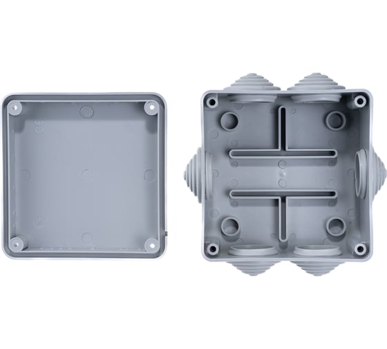 Изображение товара Распределительная коробка Экопласт JBS100 о/п 100х100х55, 6 выходов, IP55 44007-1
