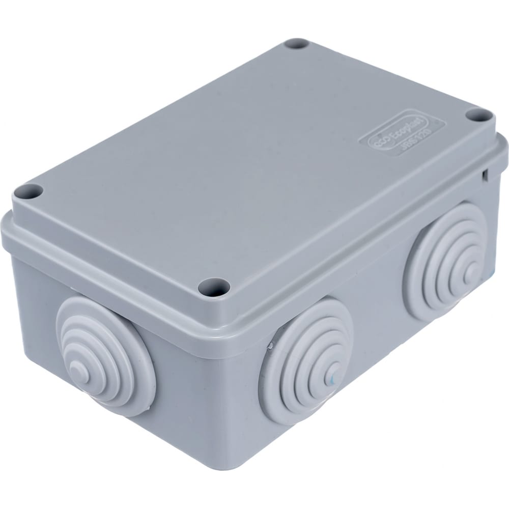Распределительная коробка Экопласт распределительная коробка открытая экопласт d65х35 мм 4 ввода ip44 серый