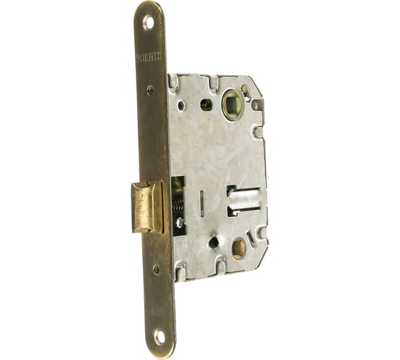 Изображение товара Сантехническая защелка PUERTO овальная планка, межосевое расстояние 70 мм, бронза античная INLB 1170 AB