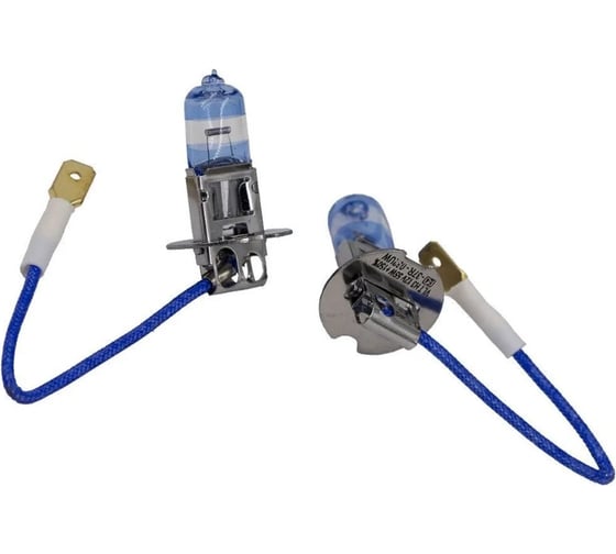 Изображение товара Галогенная лампа VOLTON H3, 12 В, 55 Вт, РK22S +150%, комплект 2 шт. VLT1504