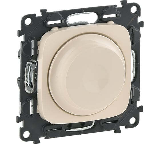 Изображение товара Светорегулятор Legrand Valena ALLURE  с поворотной ручкой универсальный 300Вт без нейтрали.С лицевой панелью.Слоновая кость 752860