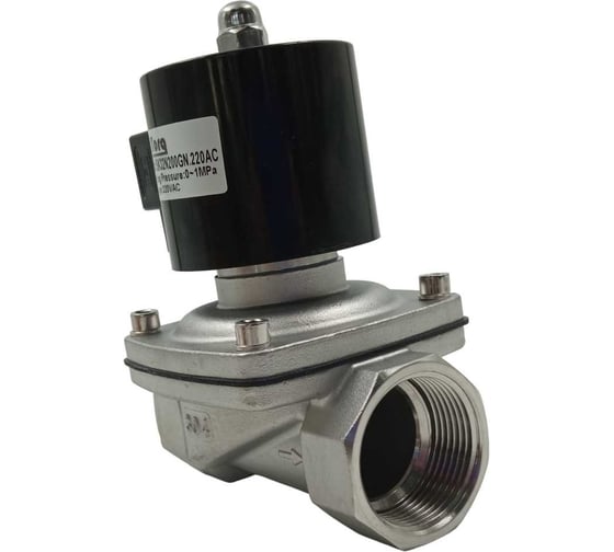 Изображение товара Соленоидный клапан прямого типа с мембраной принудительного подъёма ArTorq 2/2 нормально закрыт, G 1”1/4, корпус нержавеющая сталь, SK32N200GN.220AC