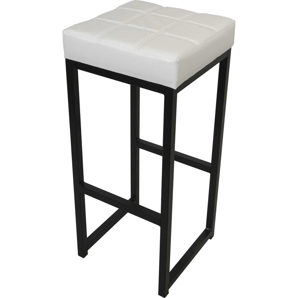 Изображение товара Барный табурет MODULE`S TYLE Loft белый крок йо/черный глянец