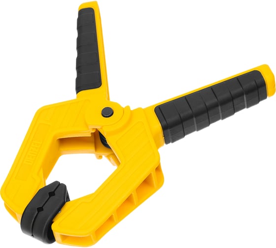 Изображение товара Струбцина Denzel клещеобразная, усиленная 65x50 мм, двухкомпонентные рукоятки 20796