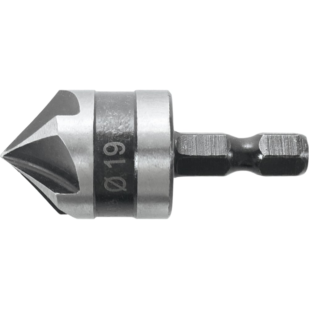 Изображение товара Зенкер конический по дереву 19 мм, шестигранный хвостовик Политех 4970219