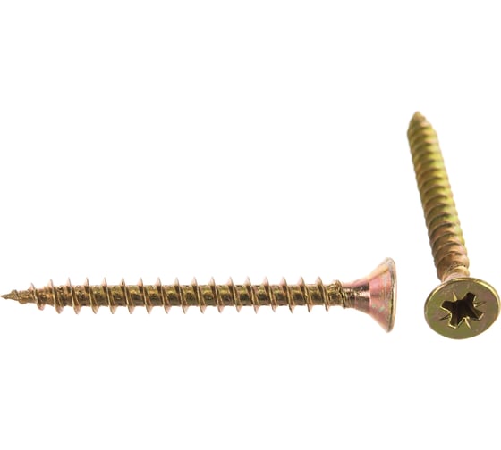 Изображение товара Саморез Стройметиз 4,5х45 универсальный, желтый цинк уп. 200 шт. 2141275