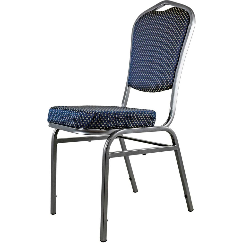 Изображение товара Банкетный стул MODULE'S TYLE ВИ0029 синий металлический каркас и тканевое сиденье