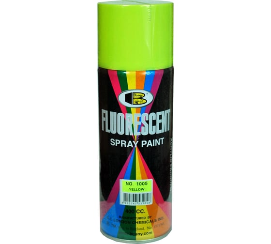 Изображение товара Флюоресцентная специальная краска Bosny желтый, аэрозоль 1005