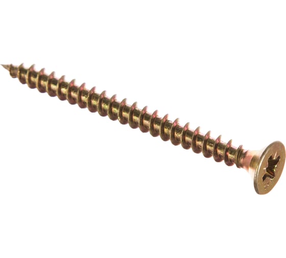 Изображение товара Саморез Стройметиз 6,0х70 универсальный, желтый цинк уп. 250 шт. 2141058