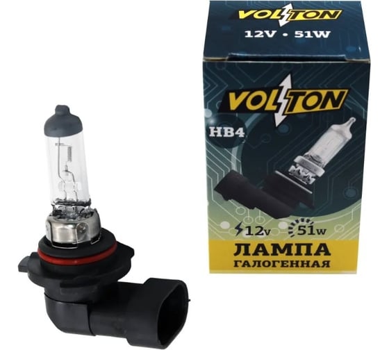 Изображение товара Галогенная лампа VOLTON HB4, 12 В, 51 Вт, Р22d VLT9006