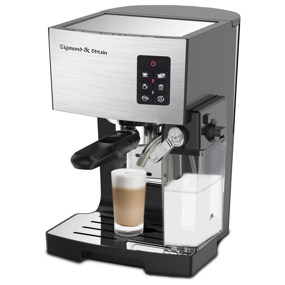 Изображение товара Кофеварка Zigmund Shtain al caffe zcm-887 с капучинатором и режимами эспрессо и капучино