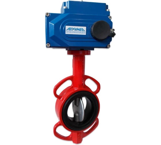 Изображение товара Дисковый поворотный затвор ArTorq чугунный межфланцевый с электроприводом ДУ50 РУ16 диск чугун Архимед AA341-050.24/DC