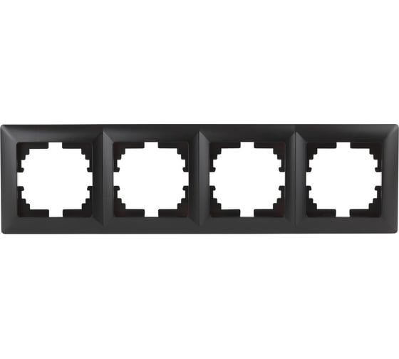 Изображение товара Рамка Intro 450405 на 4 поста, СУ, Solo, антрацит Б0043428