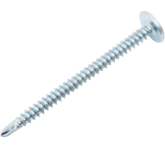 Изображение товара Саморез Стройметиз 4,2х50 металл-металл с прессшайбой сверло, цинк уп. 400 шт. 2060138