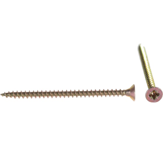 Изображение товара Саморез Стройметиз 4,0х60 универсальный, желтый цинк уп. 200 шт. 2140705