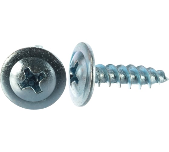 Изображение товара Саморез Стройметиз 4,2х16 металл-металл с прессшайбой, цинк уп. 1400 шт. 2050066