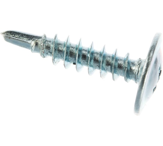 Изображение товара Саморез Стройметиз 4,2х19 металл-металл с прессшайбой, сверло, цинк уп. 200 шт. 2060074