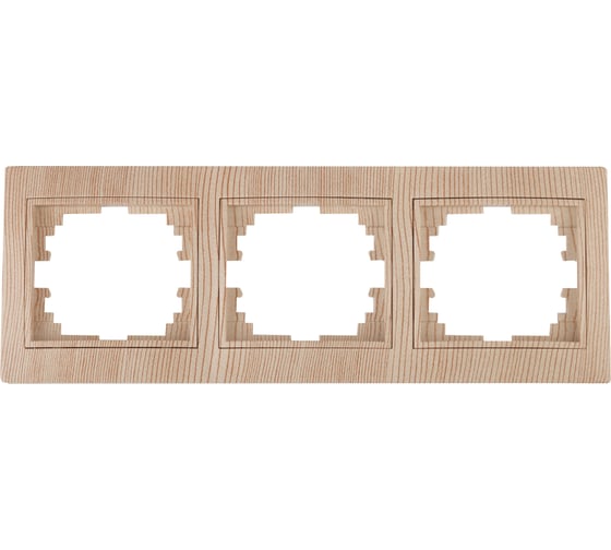 Изображение товара Горизонтальная рамка Intro 150311 на 3 поста, СУ, Plano, сосна Б0030101