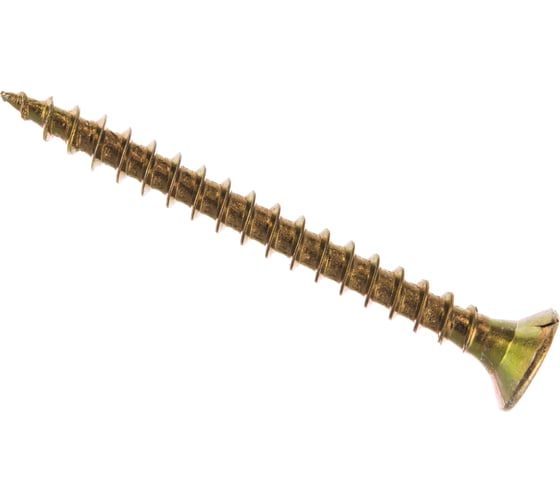 Изображение товара Саморез Стройметиз 4,0х40 универсальный, желтый цинк уп. 200 шт. 2140675