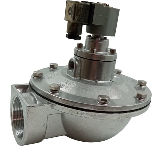 Изображение товара Импульсный электромагнитный клапан для рукавных фильтров ArTorq мембранного типа, резьбовой, диафрагма NBR, IK50R.24DC